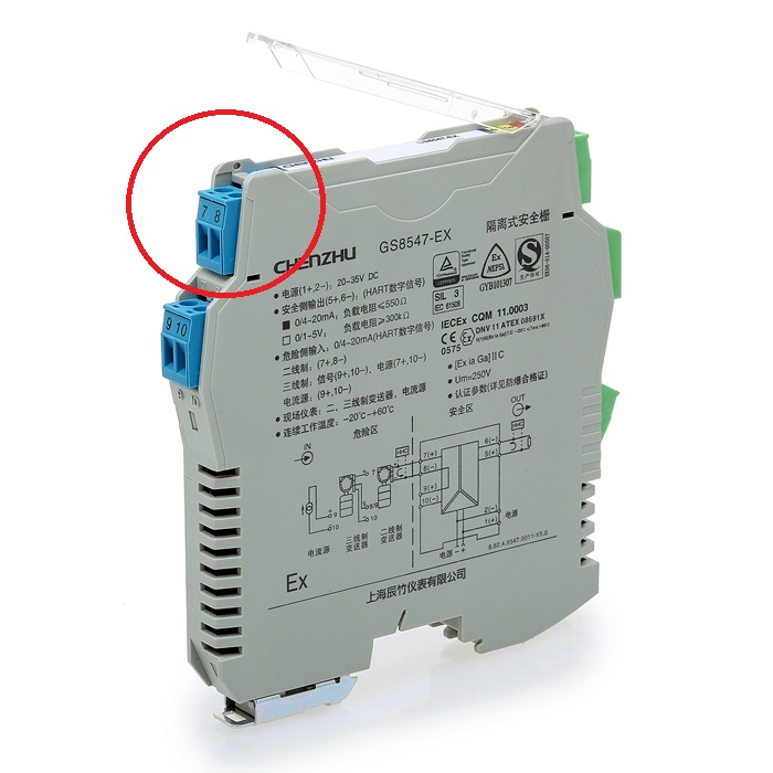 二線製（zhì）變送器（無源信號）如（rú）何連接到（dào）安全柵？_GS8547-EX